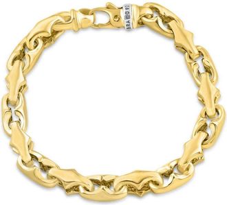 Pompeii3 Mens 14k Gold (65gram) or Platinum (104gram) 9mm Link Bracelet 8.5