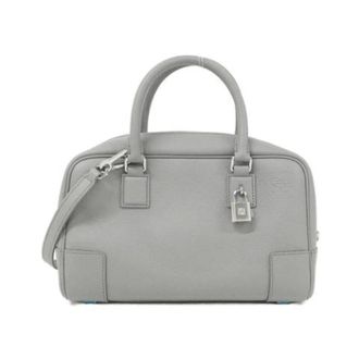 Loewe Pre-owned Handbag - Dames - Pre-owned - Grijs - Maat: ONE Size Leer