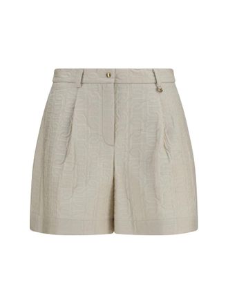 Moncler Beige Logo Shorts