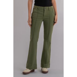 Kut from the Kloth Stella High Waist Flare Pants in Dill at Nordstrom, Size 12