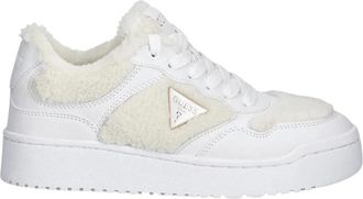 Guess Schoenen, Dames, Wit, 36 EU, Leer, Miram 10 Sneaker