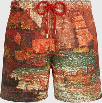 Vilebrequin Men & apos;s Impressionist Swim Trunks