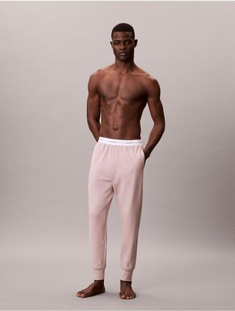 Calvin Klein Mens Modern Terry Joggers - Pink - XL