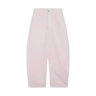 Alaia Alaia Jeans - female - Ala&iuml;a - Wide Trousers - Pink - XS - Trousers