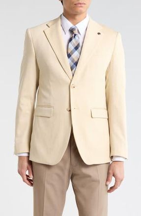 T.R. Premium Slim Fit Cotton Blend Sport Coat in Tan at Nordstrom Rack, Size Xx-Large