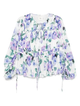 Aje Clover blouse - Paars