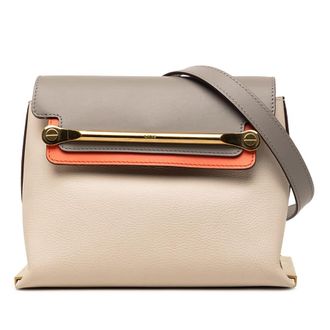 Chlo&eacute; Pre-owned Chloe Small Tricolor Leather Clare Crossbody Ladies E8Q4DMZ7JURAJDYX