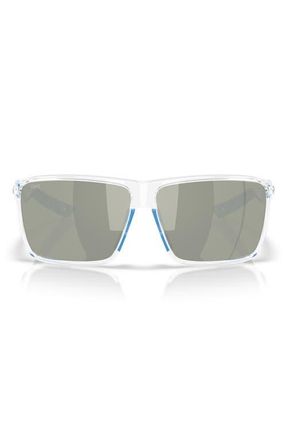 Costa Rincon II 64mm Sunglasses in Polished Clear/grayn580G at Nordstrom