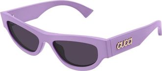 Gucci Cat-eye Zonnebril - Dames - Zonnebrillen - Paars - 53 MM - Nylon - Accessoires