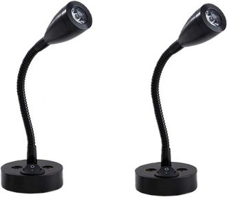 OEM L&aacute;mparas De Lectura Led De 2 Piezas, 12 V, Interruptor Ajustable, L&aacute;mpara De Mesilla De Noche De Pared, Luz Interior Para Autocaravana, Caravana, Furg