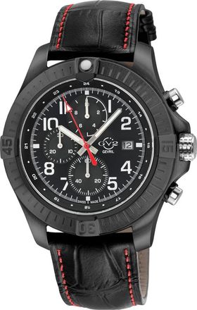 Gevril Group T38 Chronograph Quartz Black Dial Mens Watch 42806