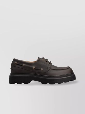 Tod's leather boat shoes