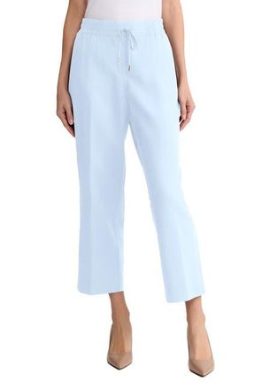 Jones New York Drawstring Waist Linen Blend Pants in Breeze Blue at Nordstrom, Size X-Large P