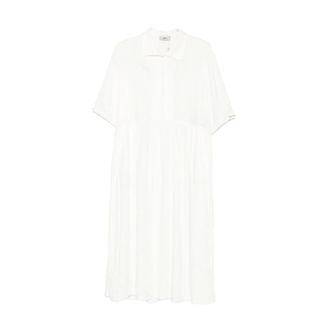 Herno Shirt Dresses, female, White, Size: L Drawstring Midi Dress