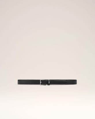 Ami Ami Paris - Black Paris Paris belt 25 mm in leather Black - Size: 105 - Unisex