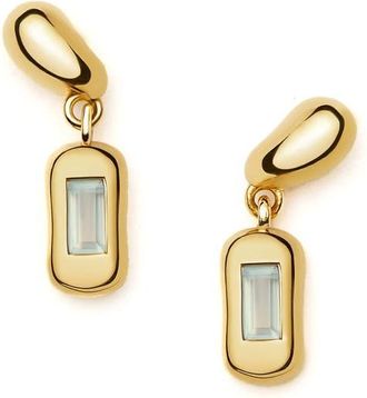 Missoma Molten Stone Baguette Drop Earrings in Gold at Nordstrom