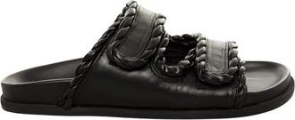 Elena Iachi Sandalo Flat - - Shoes - Donna - Nero - 39 EU