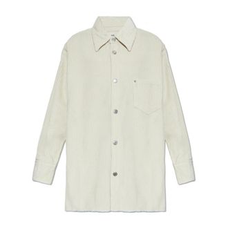 Ami Corduroy Shirt - Heren - Casual Overhemden - Grijs - 2XS - Katoen - Overhemden