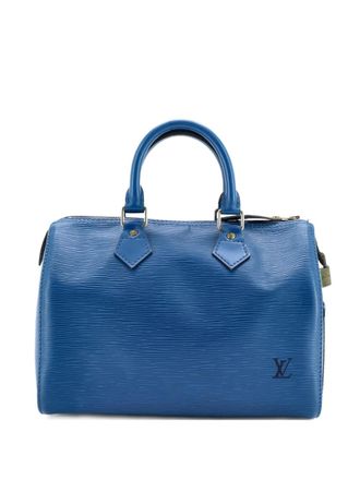Louis Vuitton Speedy Handbag Epi Leather 25 satchel - Blauw