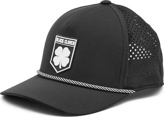 Black Clover Duke 3 Snapback Adjustable Hat Baseball Caps Black/White, Cotton