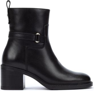 Pikolinos Huesca Enkellaars voor dames - Dames - Laarzen met Hak - Zwart - 36 EU - Leer - Schoenen