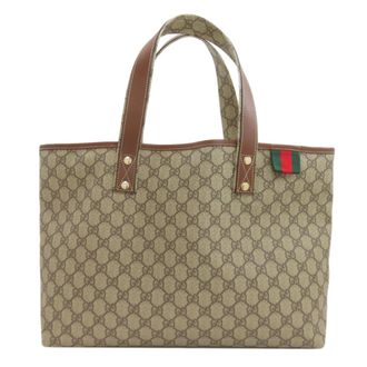 Gucci Brown Pvc Tote Bag (Pre-Owned)
