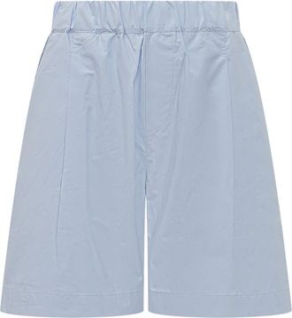 A Paper Kid Sky Blue Solid Shorts