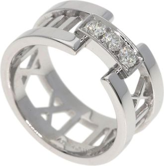 Tiffany & Co. Atlas White Gold (18K) Band Ring (Pre-Owned)