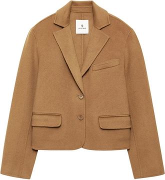 Anine Bing Blazer Etienne crop - Marrone