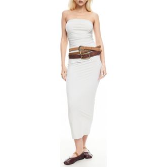 Lioness Heatwave Strapless Midi Dress in Grey at Nordstrom Rack, Size X-Small