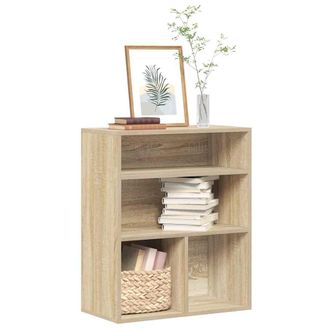 Berkfield Home Book Cabinet Sonoma Oak 60x30x71.5 cm Engineered Wood in Brown