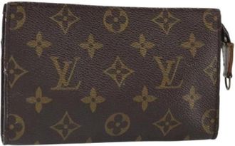 Louis Vuitton Pre-owned Clutches, female, Brown, Size: ONE SIZE Pre-owned Vintage Canvas Clutch