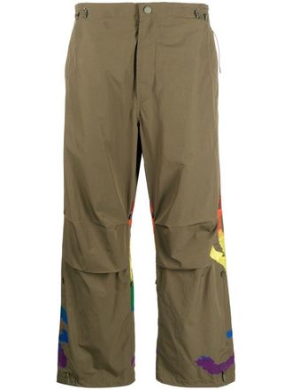 maharishi Broek met wijde pijpen - Groen