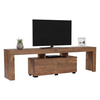 Dmora Dmora - Mueble De Televisi&oacute;n Andarna, Aparador De Sal&oacute;n, Mueble Bajo Para Tv, Base De Pared Equipada, 180x31 H50 Cm, Pino