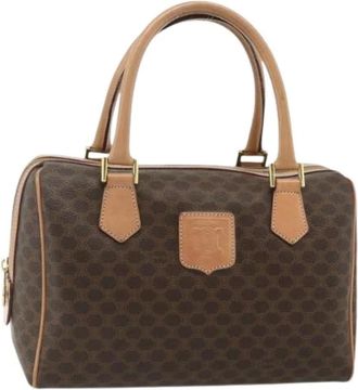 Celine Pre-owned Handbags, female, Brown, Size: ONE SIZE Pre-owned Vintage Boston Bag