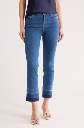 SIMKHAI River High Waist Straight Leg Jeans in Marine at Nordstrom Rack, Size 28