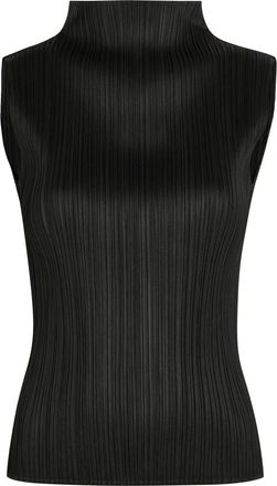 Pleats Please Issey Miyake Pleated Woven top - Black - 5