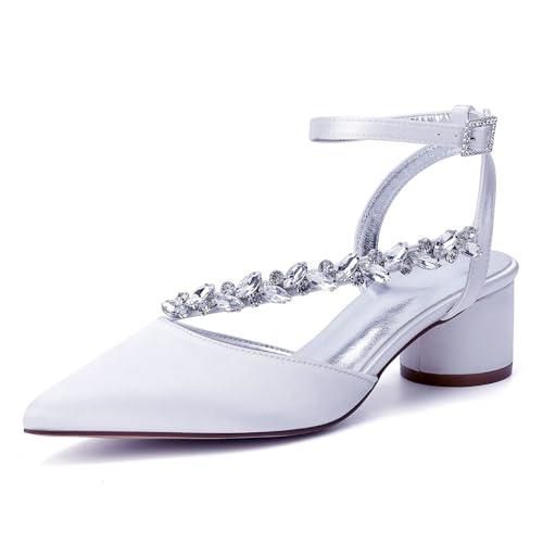 Escarpins Femme Talon Bloc 5 Ou 7 Cm - Bout Carré, Slip-on, Pour Mariage, Bureau, Occasion élégante