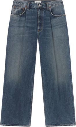 A Gold E Brenton Mid-Rise Wide-Leg Jeans