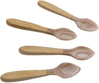 Be Home Serin Shell Spoons - Set of 4 in Beige at Nordstrom, Size Medium