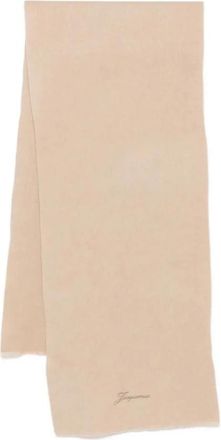 Jacquemus Tailleur Sjaal - Dames - Wintersjaals - Beige - ONE Size - Wol - Accessoires