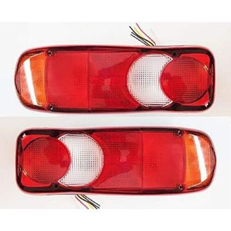 OEM 2 Luces Traseras Para Camiones, Volquetes, Tractores, Remolques Y Chasis - Bombillas Universales Que Funcionan Con 12v Y 24v -crezuo