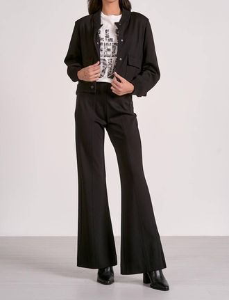 Elan Kristi Button Up Jacket In Black