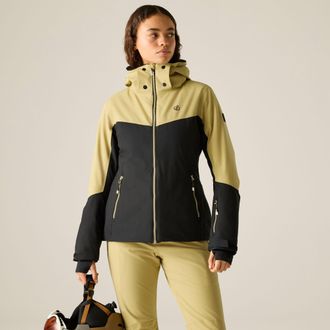 Dare 2B Dare 2B Flurry III-skijack voor dames (Desert Beige/Zwart)