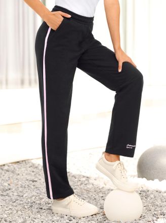 Catamaran Sporthose CATAMARAN, Damen, Gr. 36/38, Normalgr&ouml;ssen, rosa (schwarz, ros&eacute;), 100% Baumwolle, unifarben, lang, Hosen Sporthose