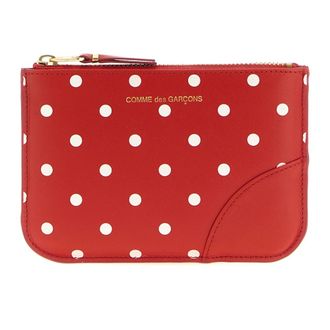 Comme Des Gar&ccedil;ons Polka Dot Printed Zip Pouch - unisex - Comme des Gar&ccedil;ons - Clutches - Red - ONE SIZE - Bags