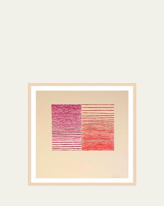RFA Fine Art Red Magenta Ripples Print Wall Art by Evan Taylor