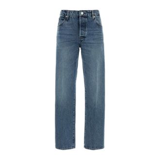 Frame Denim Straight Jeans, female, Blue, Size: W25 The Essential Jeans