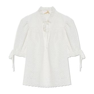 Ulla Johnson Dames, Blouses & Shirts, Wit, Maat: 2XS Katoen