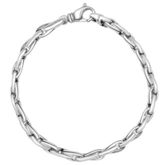Pompeii3 Mens 14k Gold (30gram) or Platinum (48gram) 5.5mm Link Bracelet 8.5